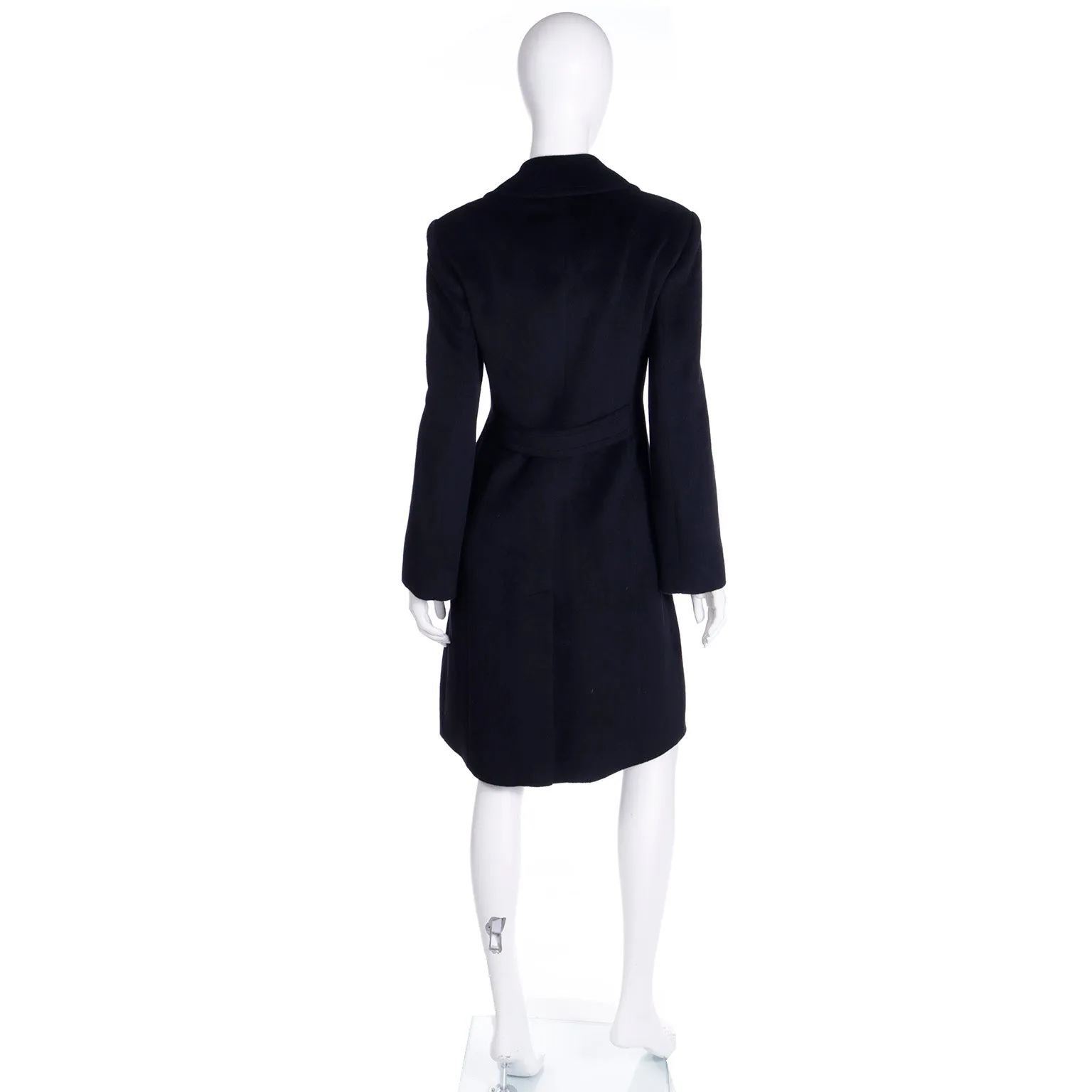 1980s Isaac Mizrahi Vintage Black Angora Coat