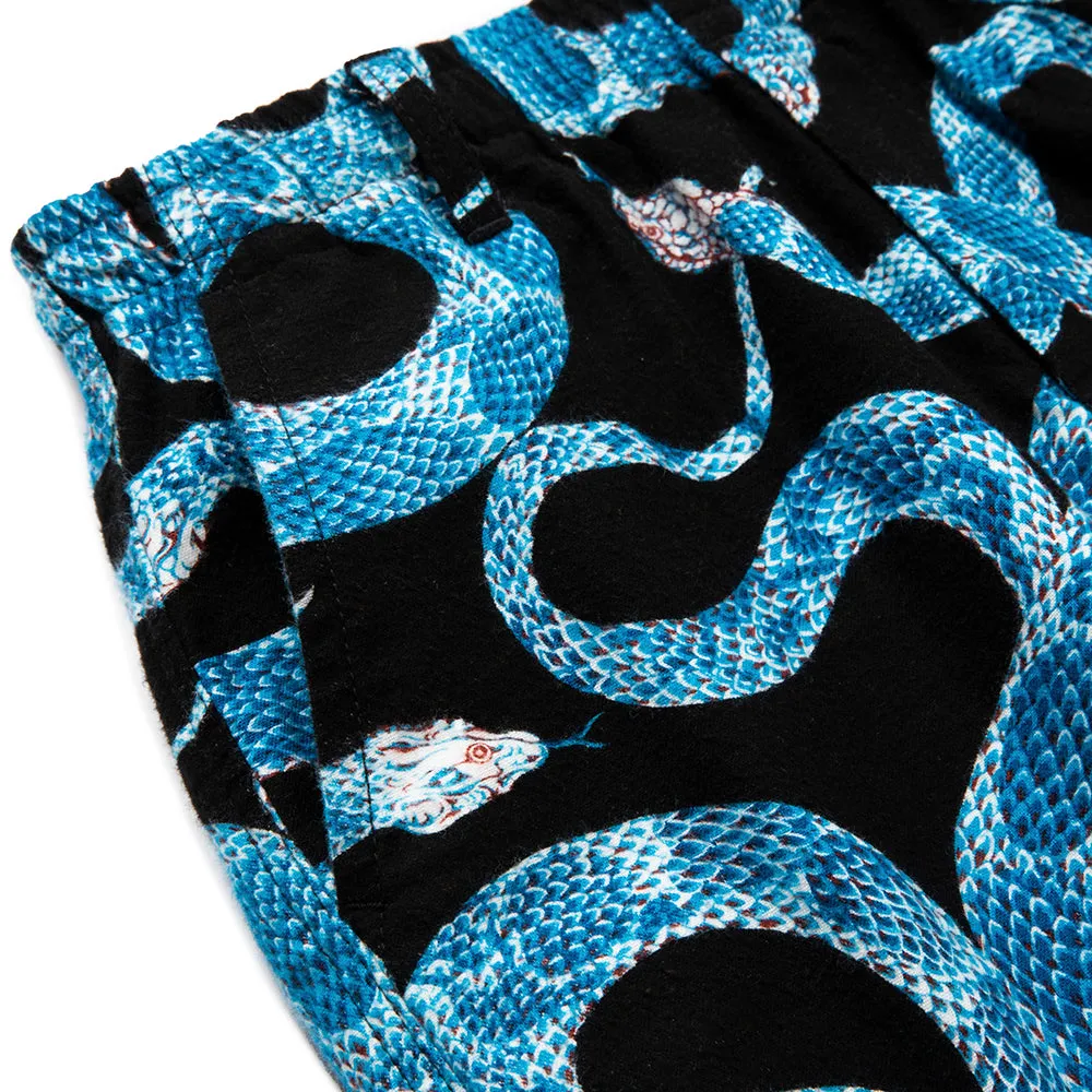 ALLOVER SNAKE PATTERN EASY TROUSERS