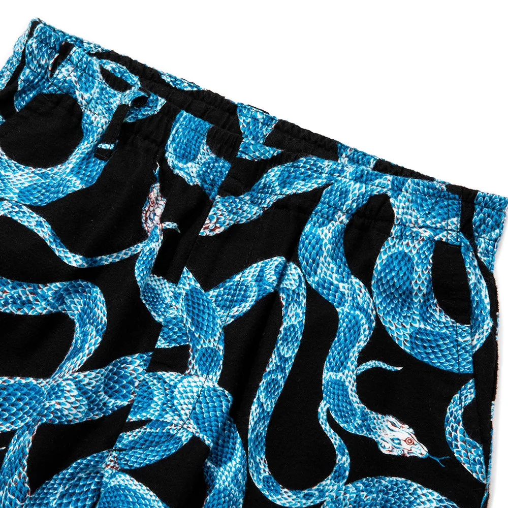 ALLOVER SNAKE PATTERN EASY TROUSERS