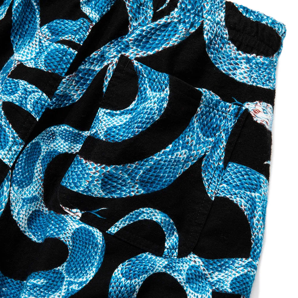 ALLOVER SNAKE PATTERN EASY TROUSERS