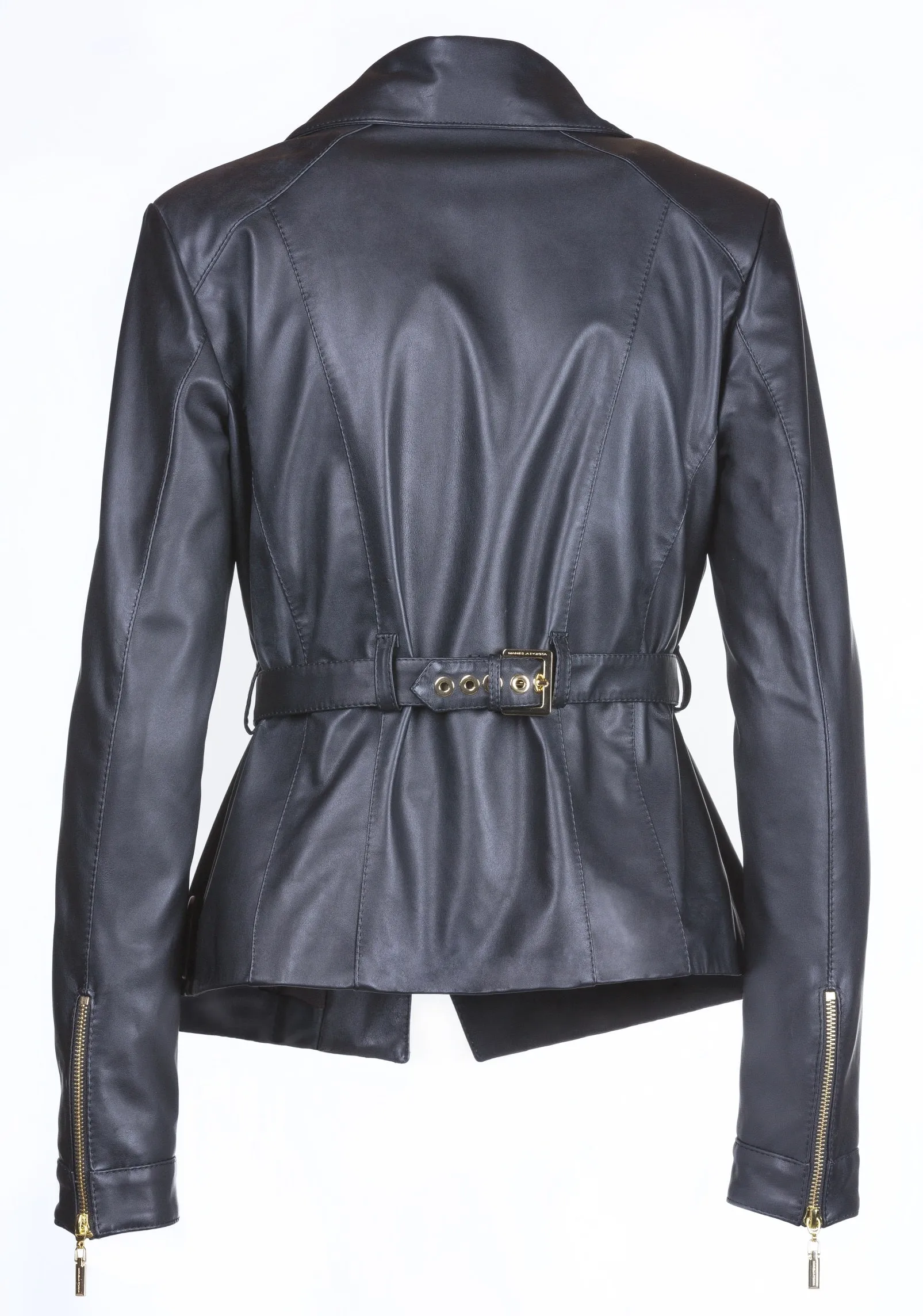 Asymmetric Fitted Reindeer Leather Jacket -  Limited Edition