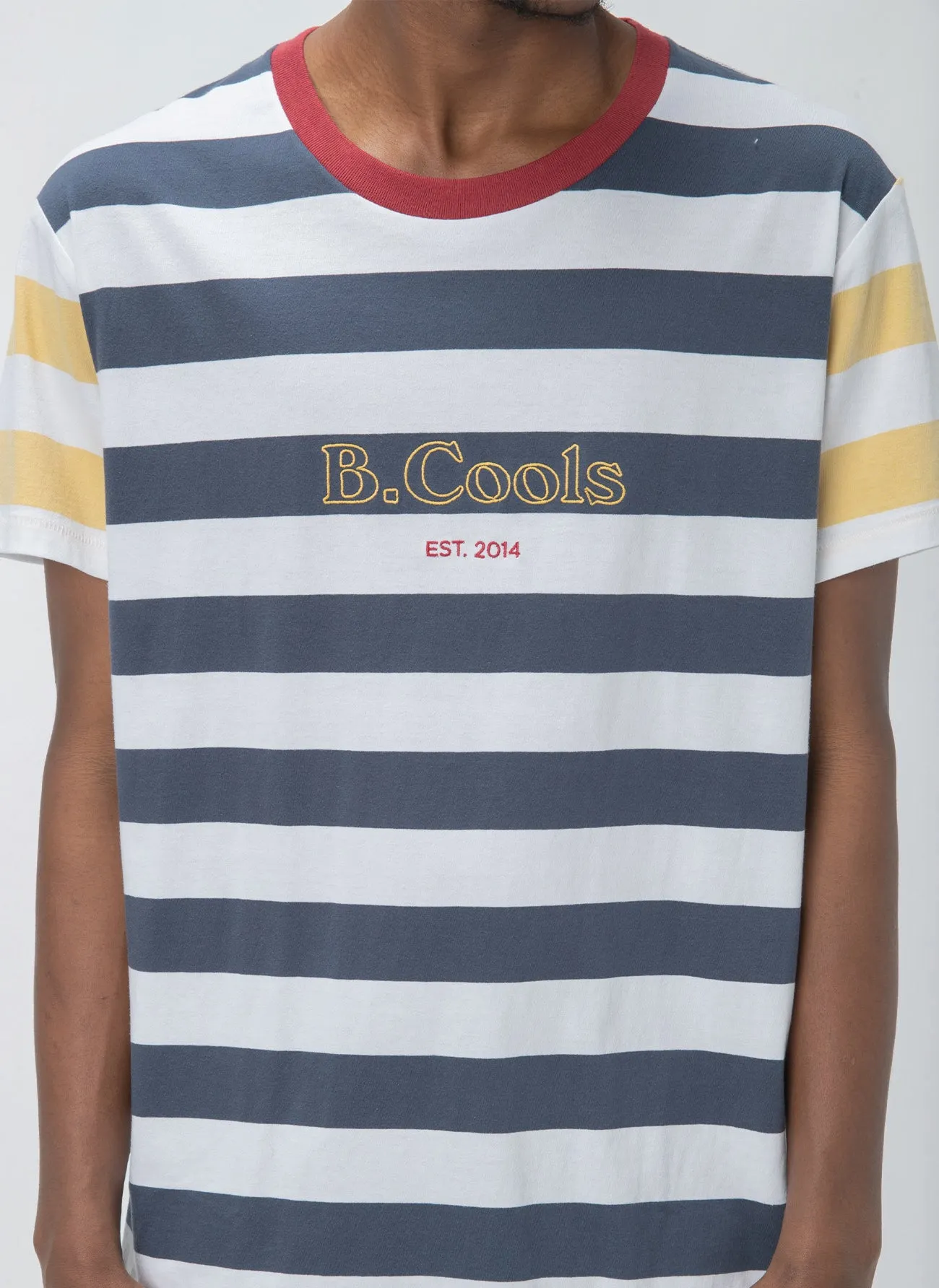 B.Cools Heritage Tee Navy Stripe