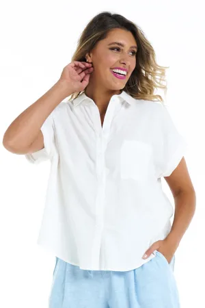 Betty Basics Robin Shirt in Ivory White