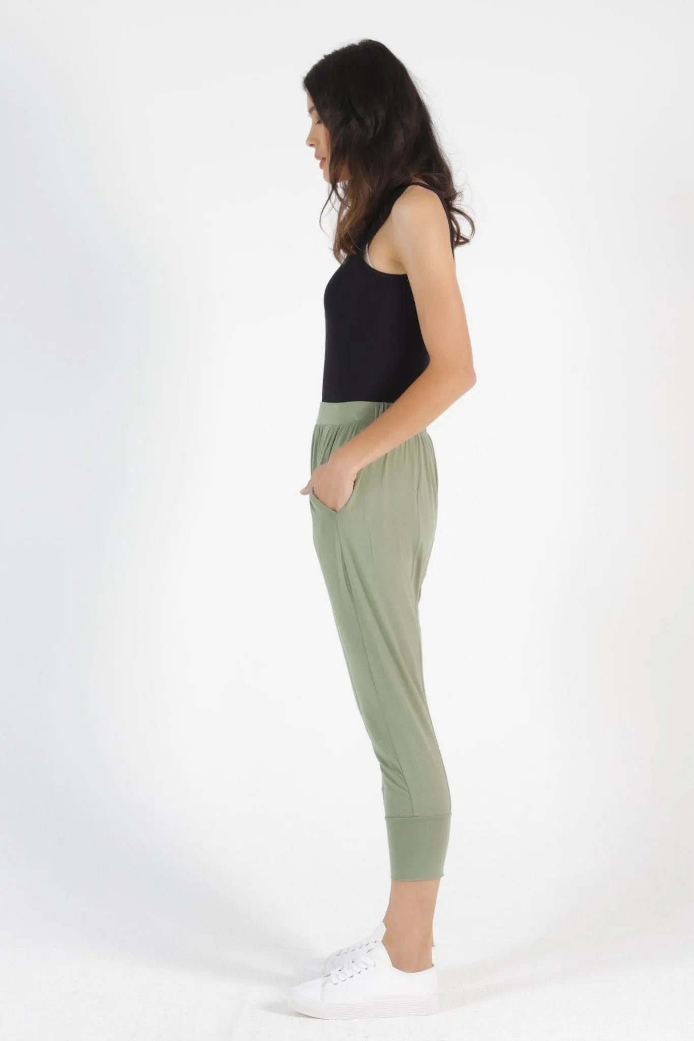 Betty Basics Soho Pants in Avocado