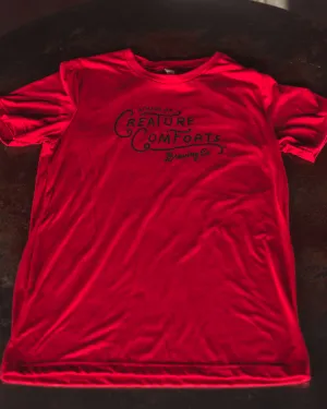 Black-on-Red Logo Triblend Tee