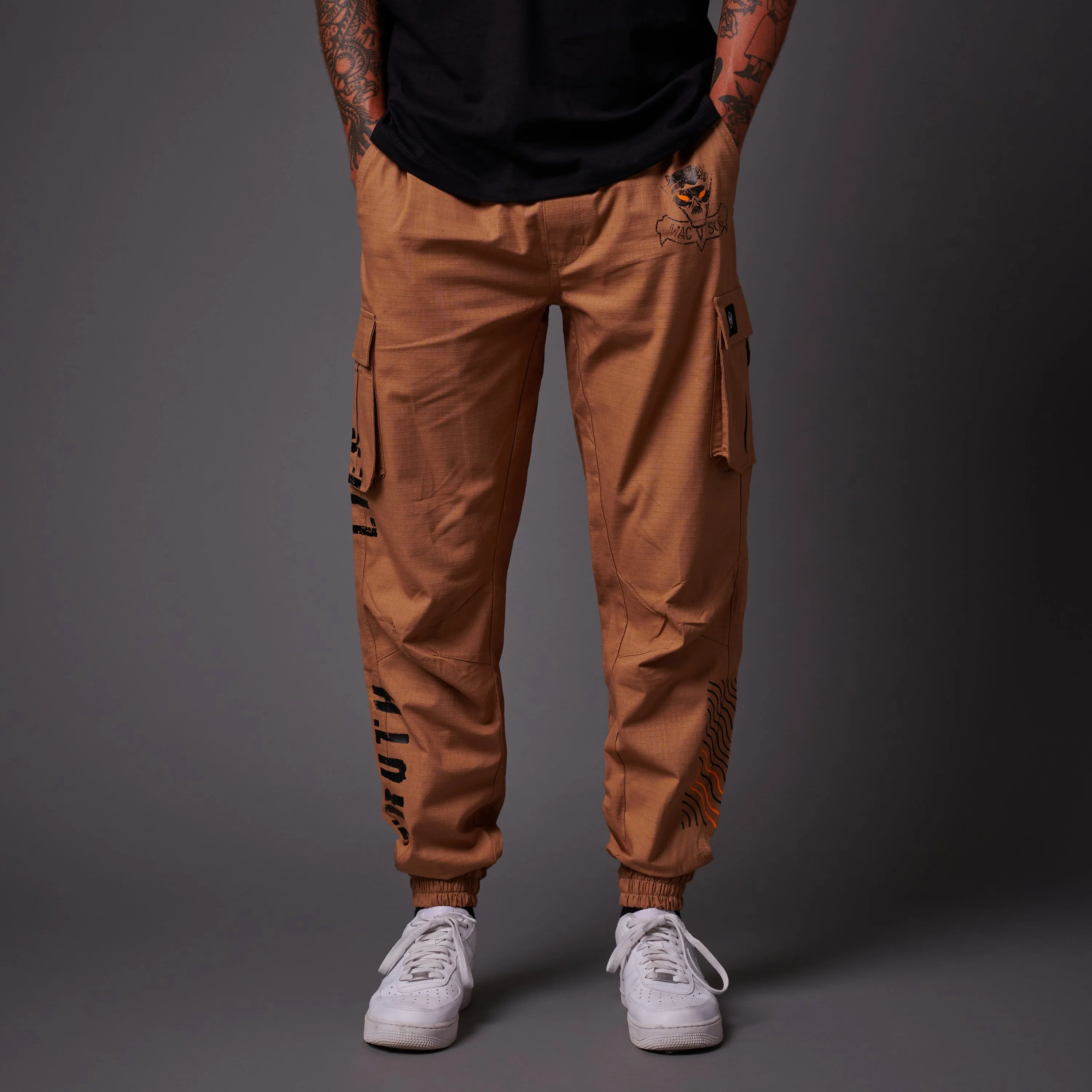 Black Ops Easy Cargo Pants Beige