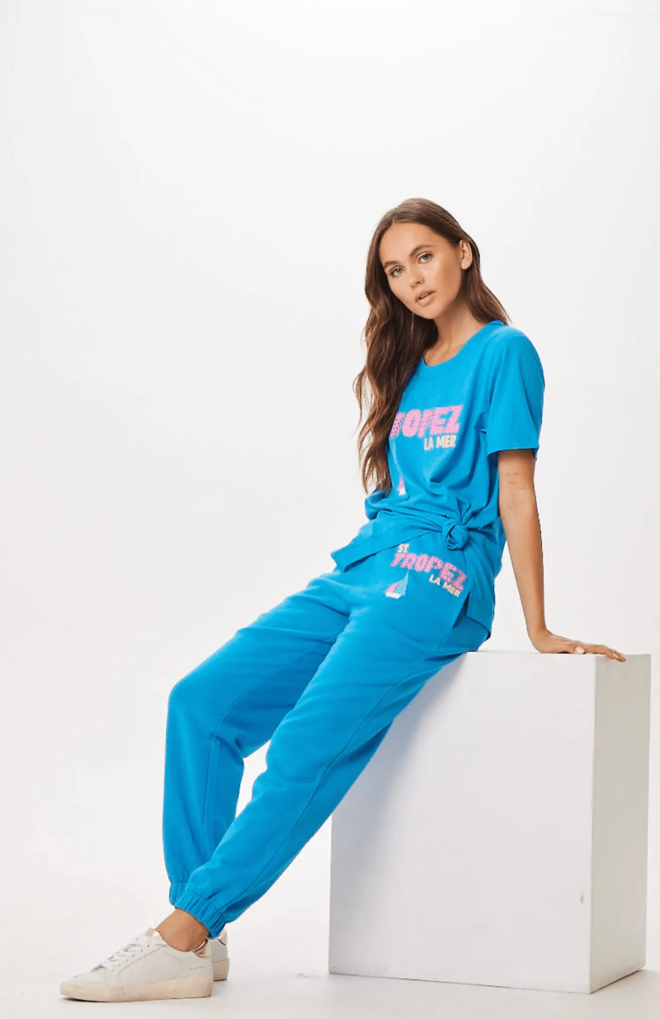 Bright Blue St. Tropez Jet Setter Surf Wash Jogger