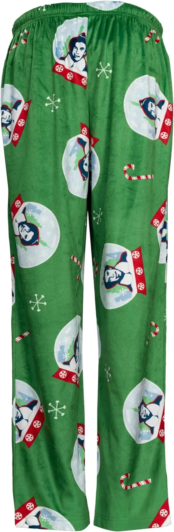 Buddy the Elf Snowflakes Candy Cane Christmas Green Lounge Pants