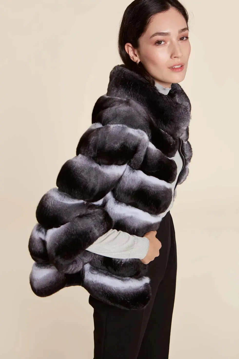 Chinchilla fur jacket