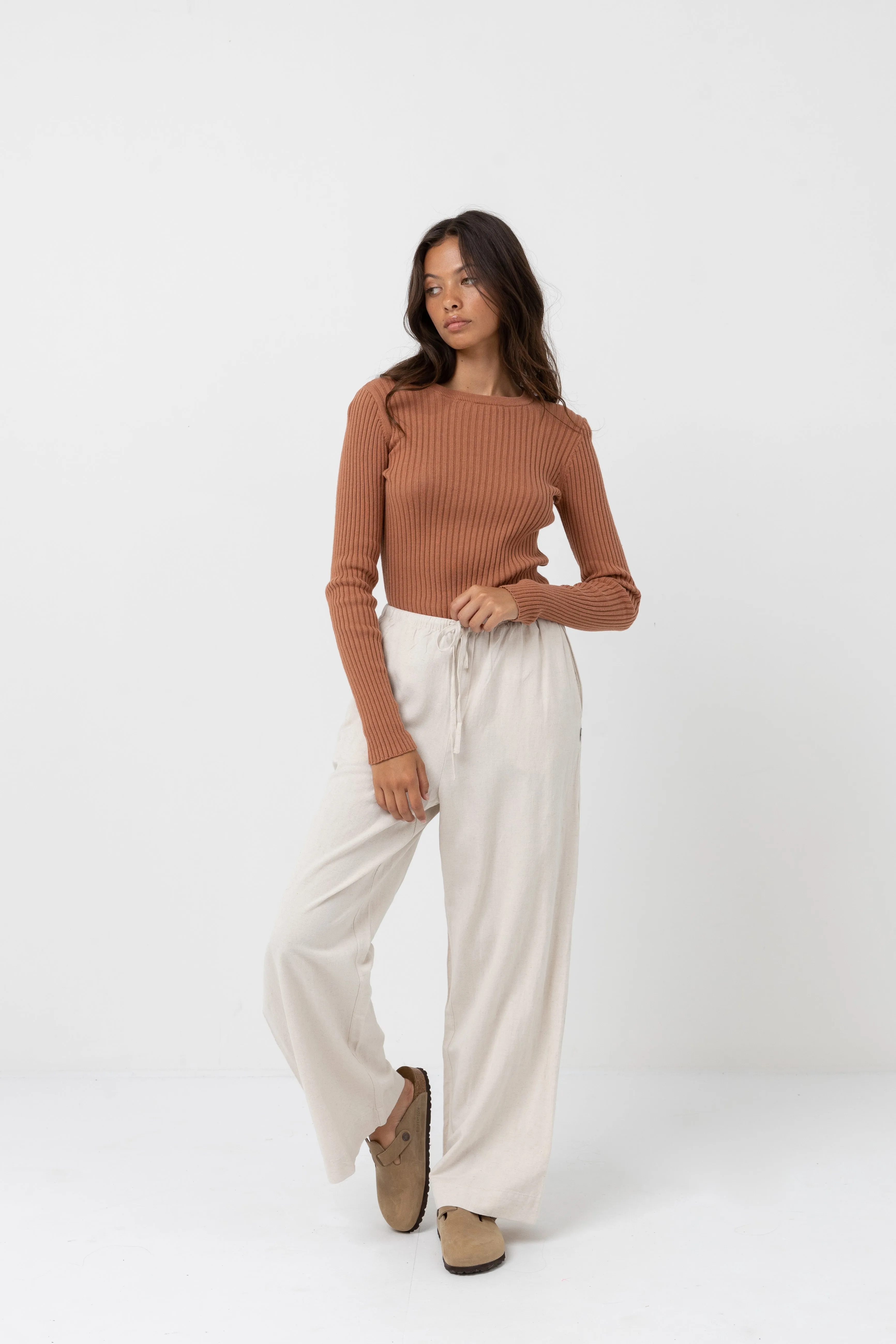 Classic Drawstring Pant Oat