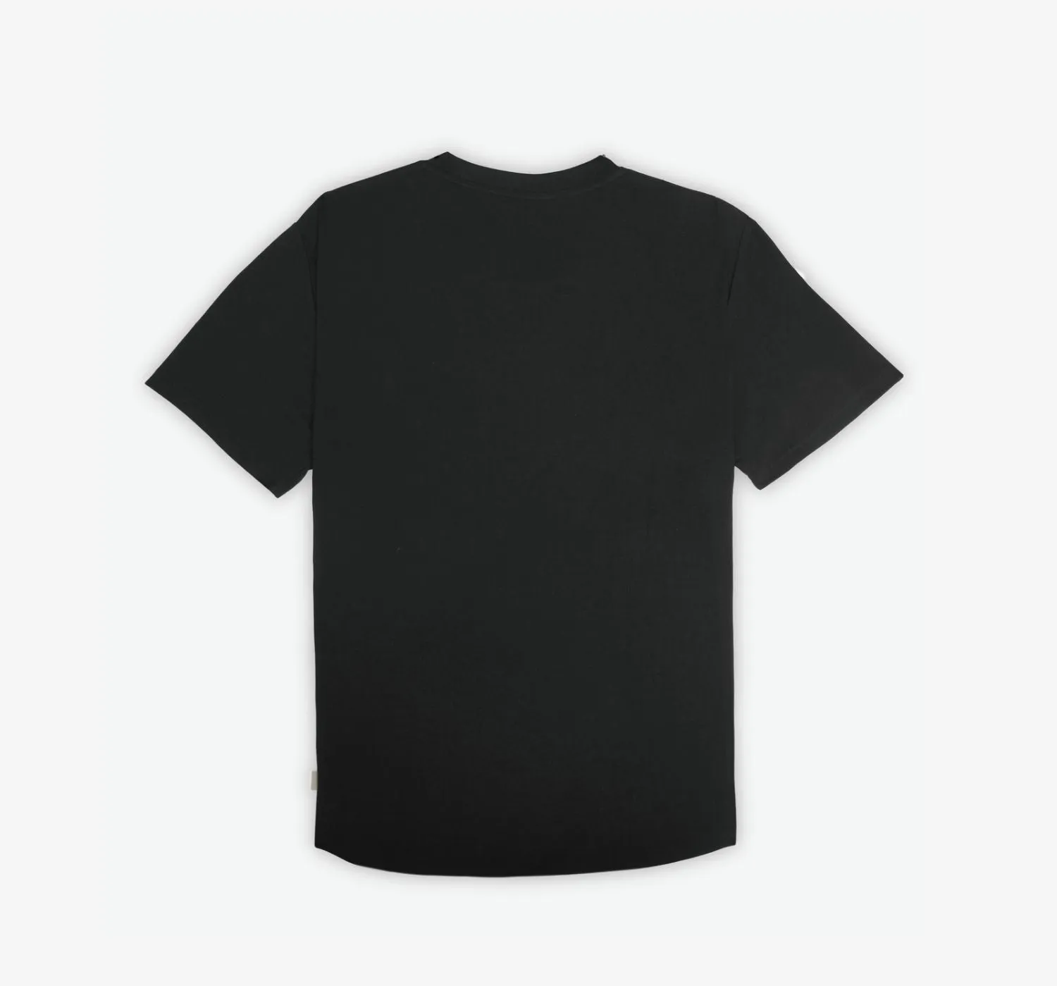 Curved Hem Tee | Black