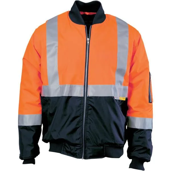 DNC Hi Vis 2 Tone Bomber Jacket With Csr R/Tape (3762)