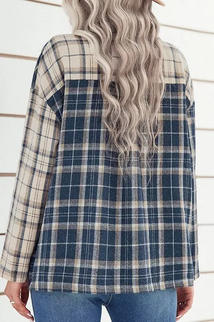 Easy Does It Plaid Top