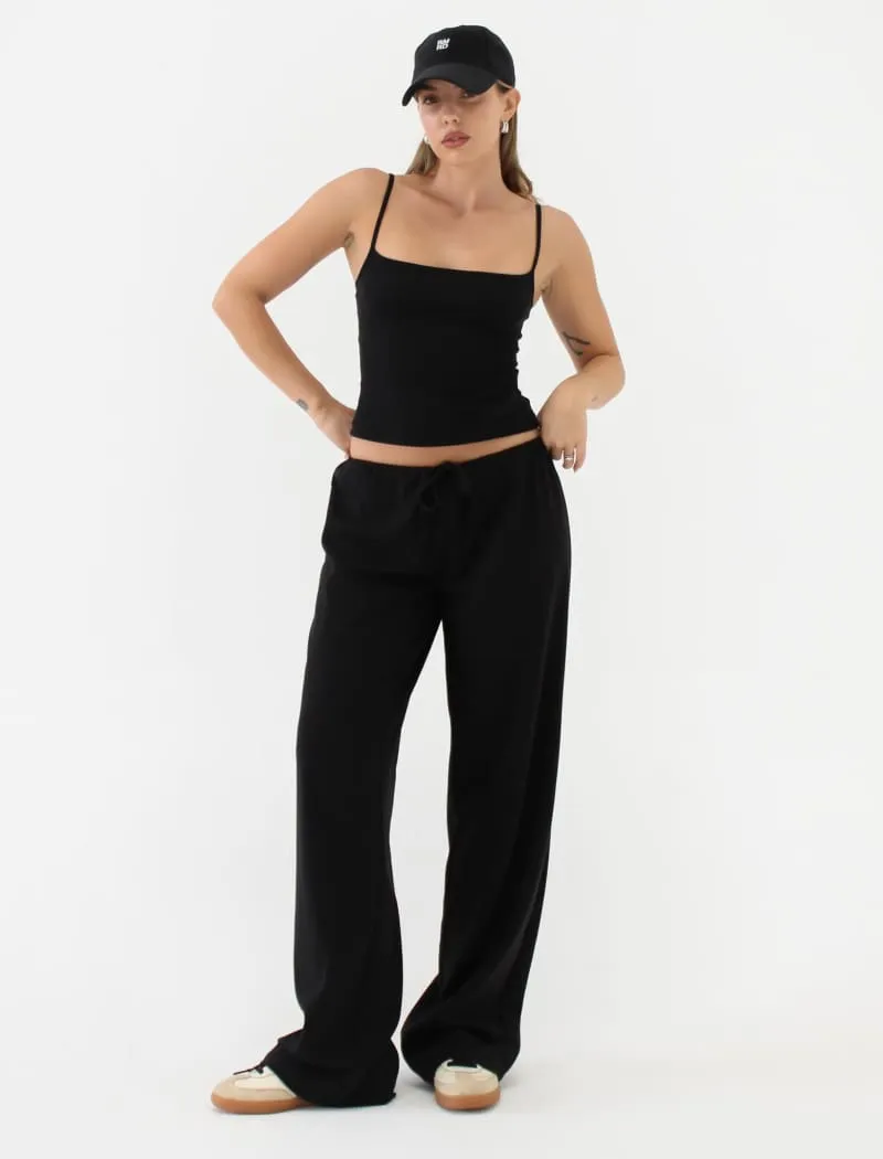 Easy Drawstring Pant | Black