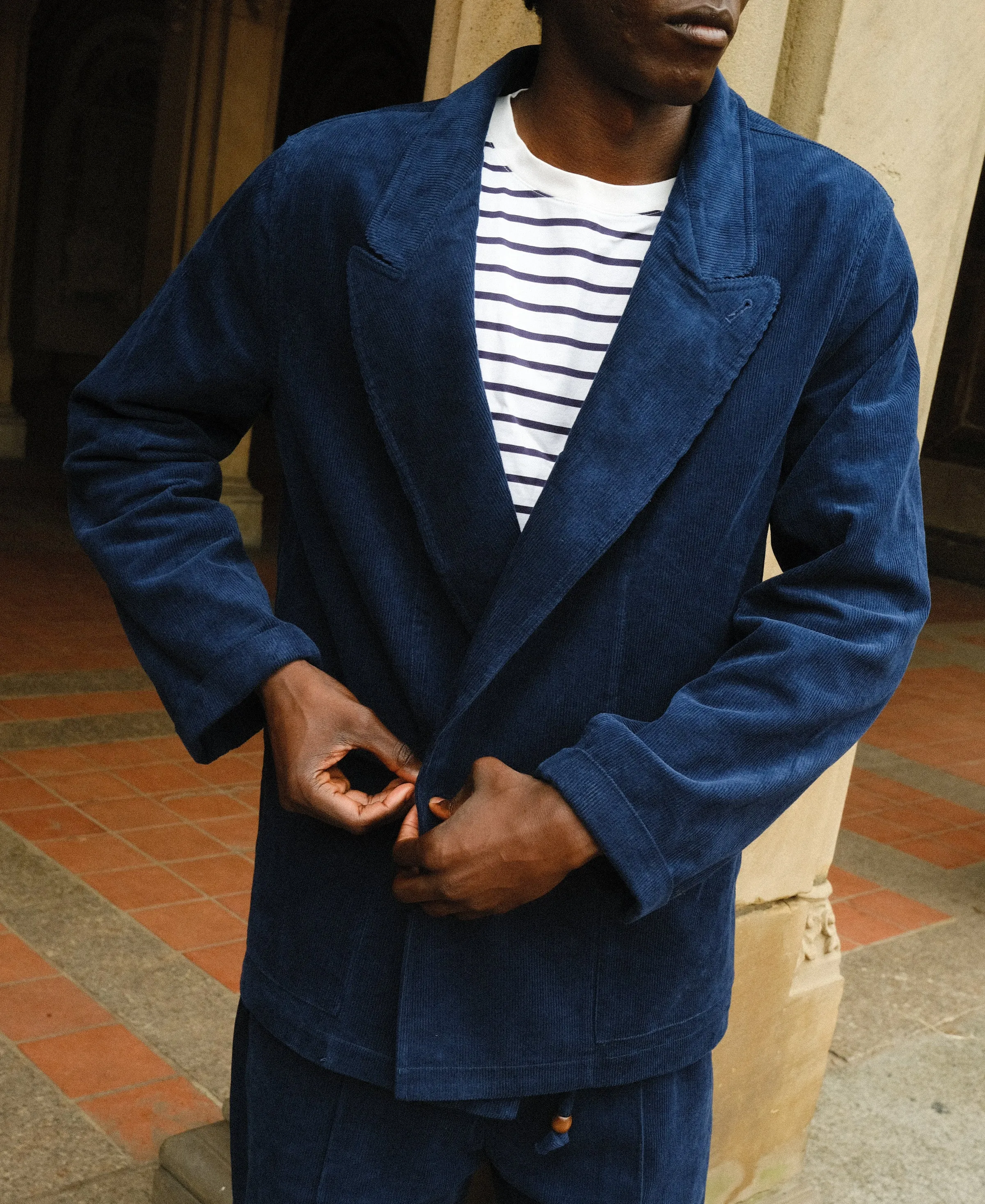 Easy-Going Jacket (Navy Corduroy)