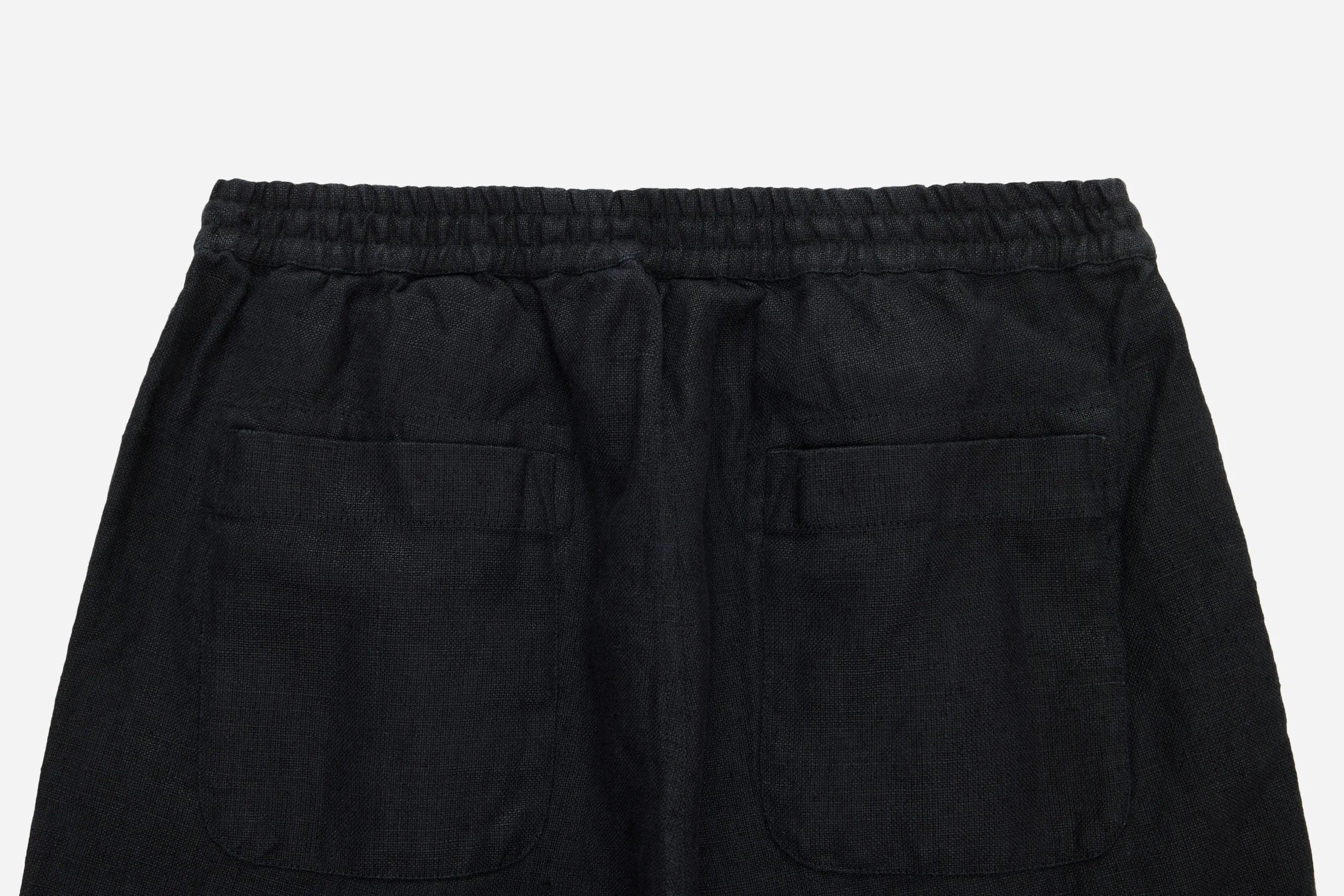 Easy Pants ~ Black Hemp Canvas