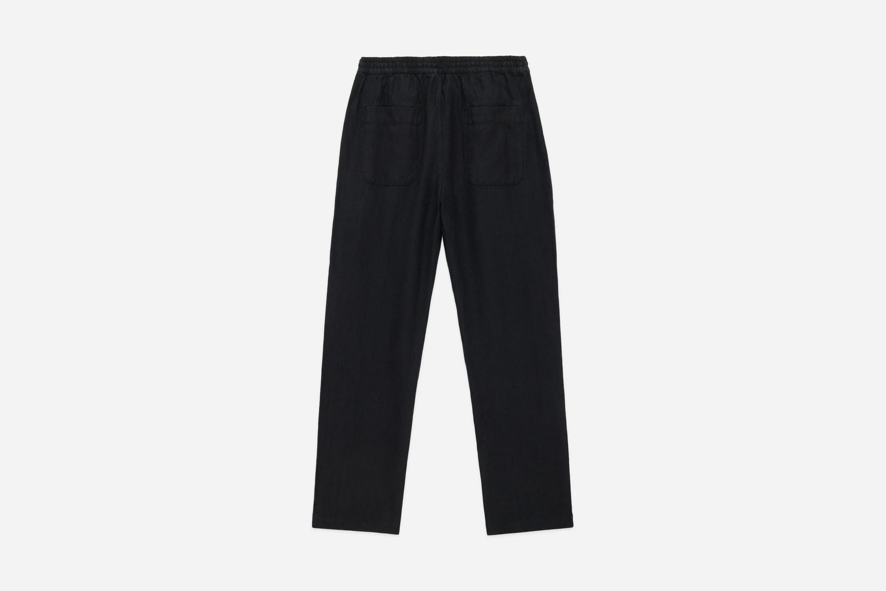 Easy Pants ~ Black Hemp Canvas