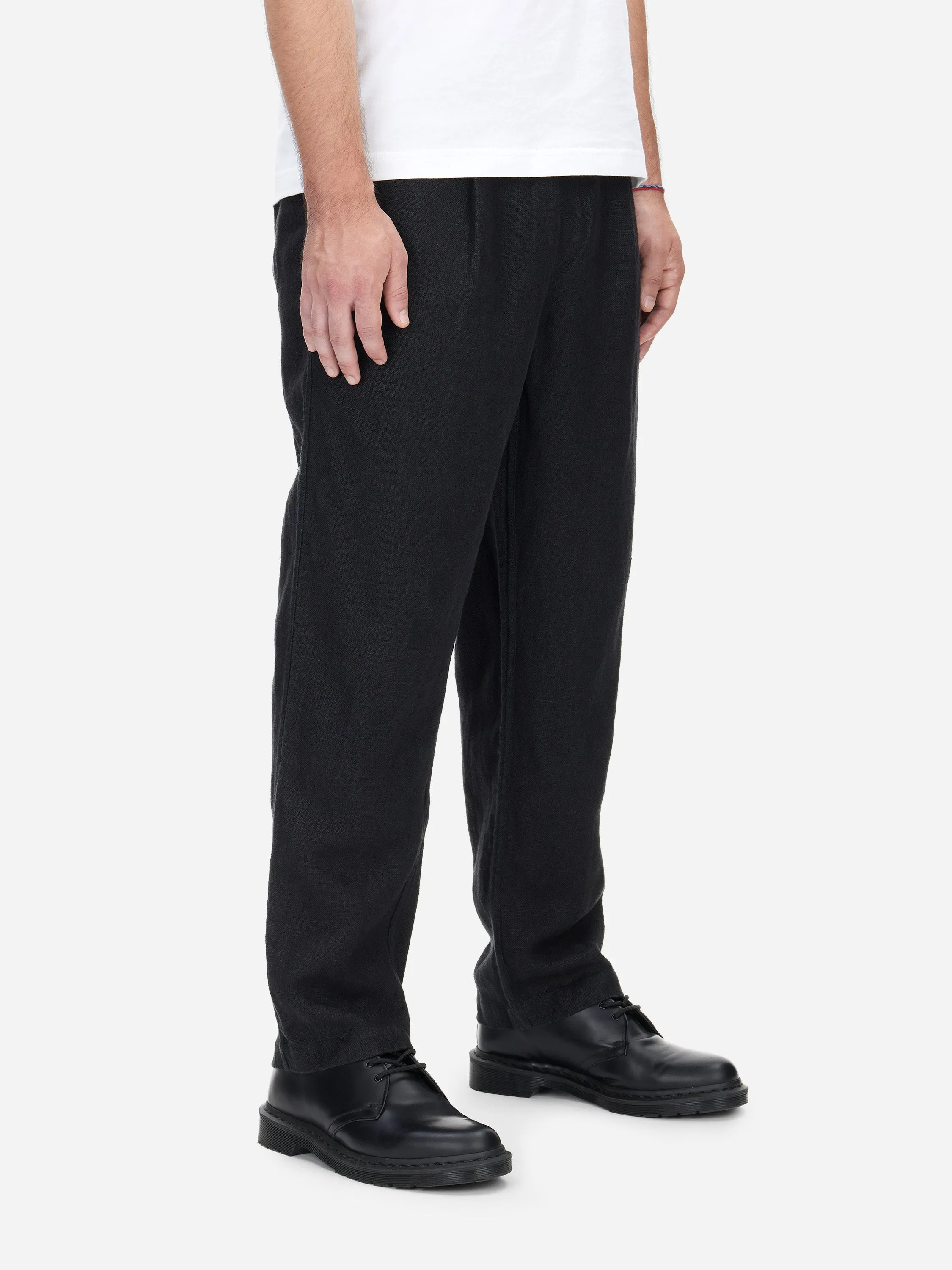 Easy Pants ~ Black Hemp Canvas