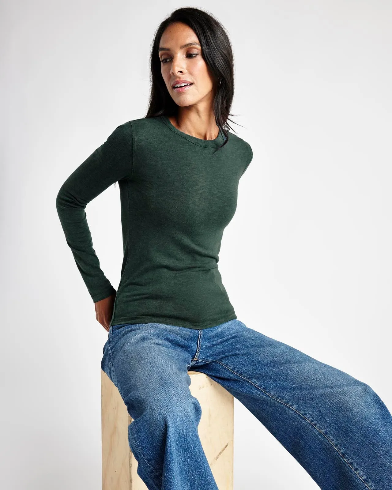 Eve Long Sleeve Slub Tee