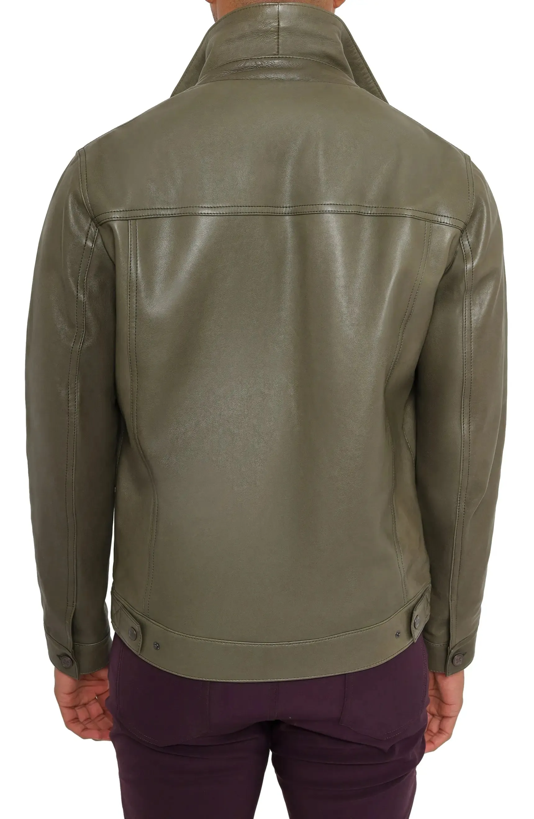 FANTASTICO Leather Trucker Jacket