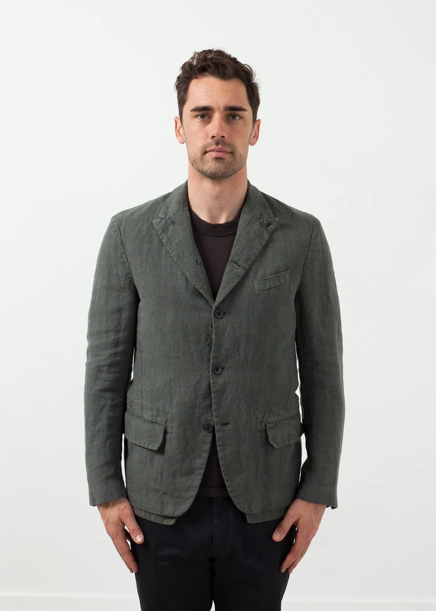 Five Button Cotton Blazer