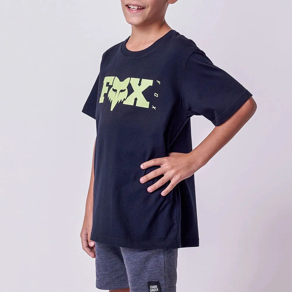 Fox Lines Boys Ss Tee (Black)