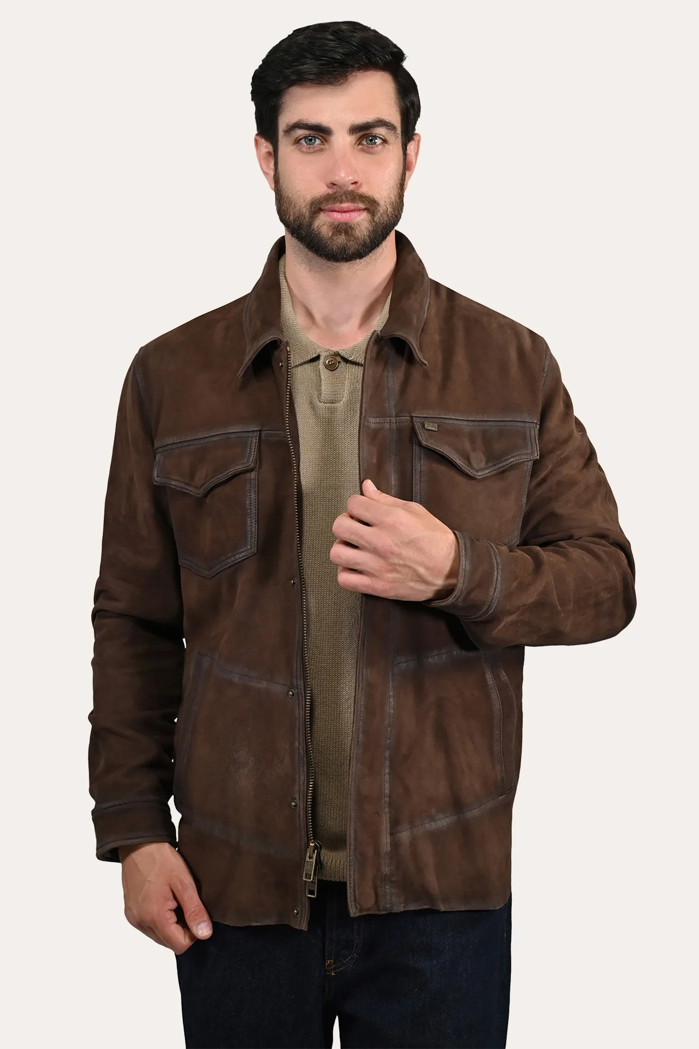 Frye Dark Brown Shacket