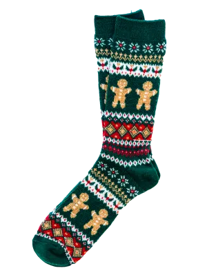 Gingerbread Fair Isle Socks