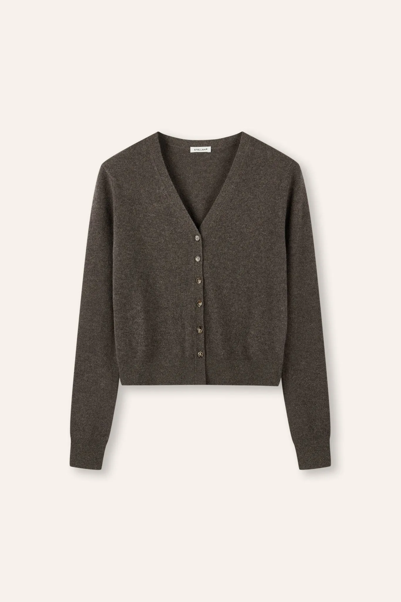 GRACE superfine cashmere cardigan (Mocha)