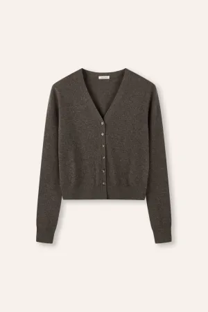 GRACE superfine cashmere cardigan (Mocha)