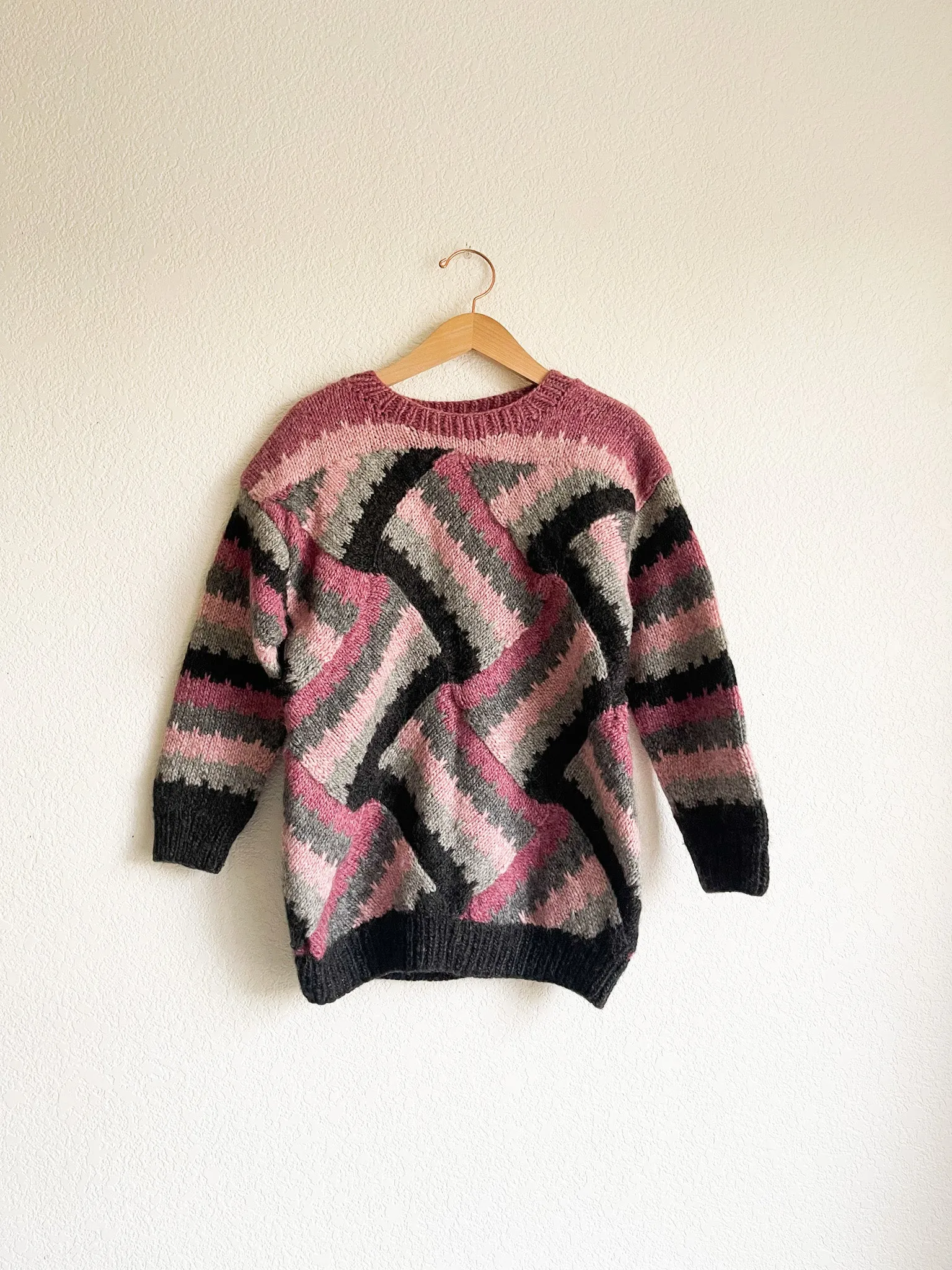 Hand Knit Wool Sweater