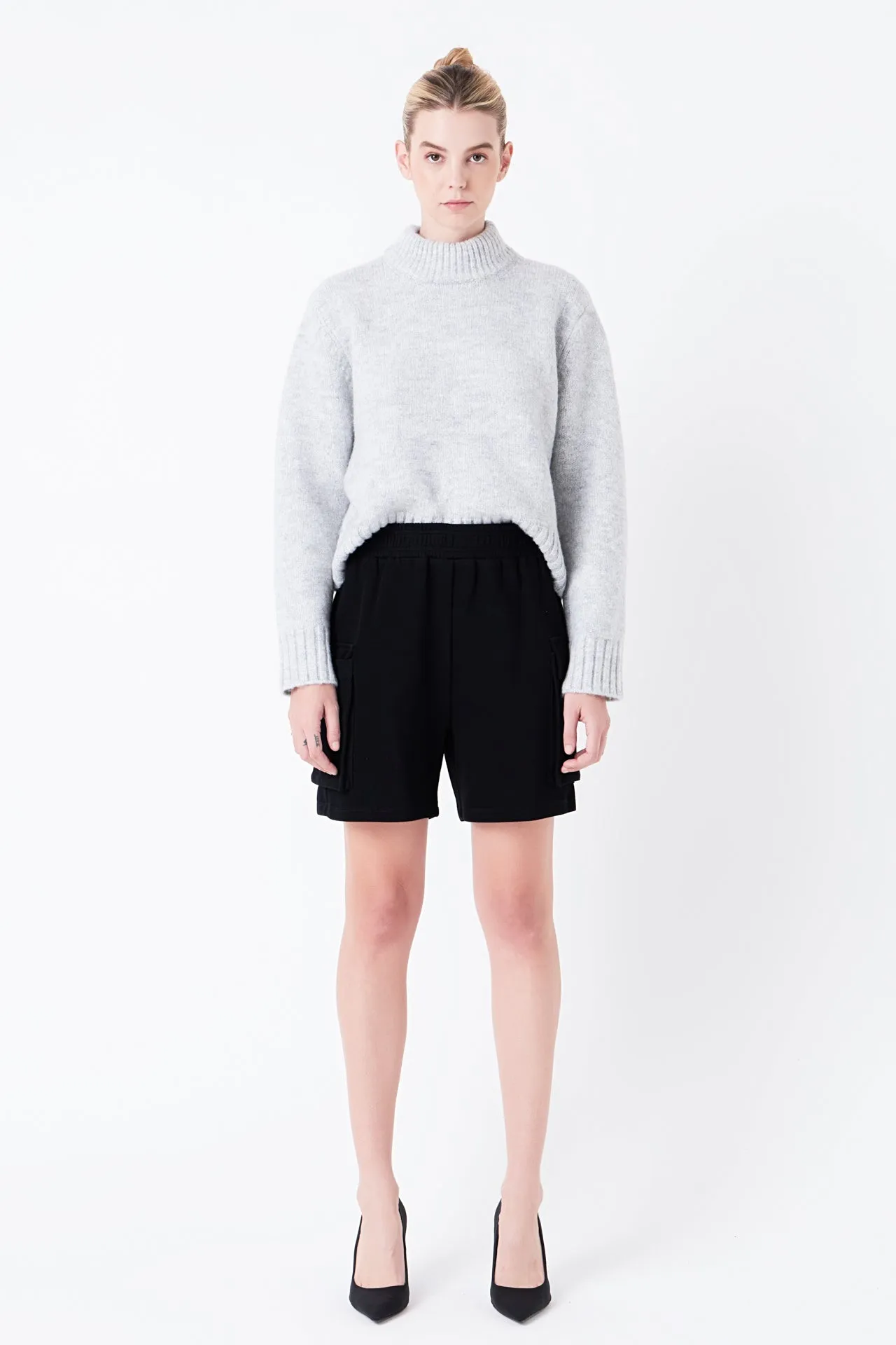 Knit Shorts with Pockets