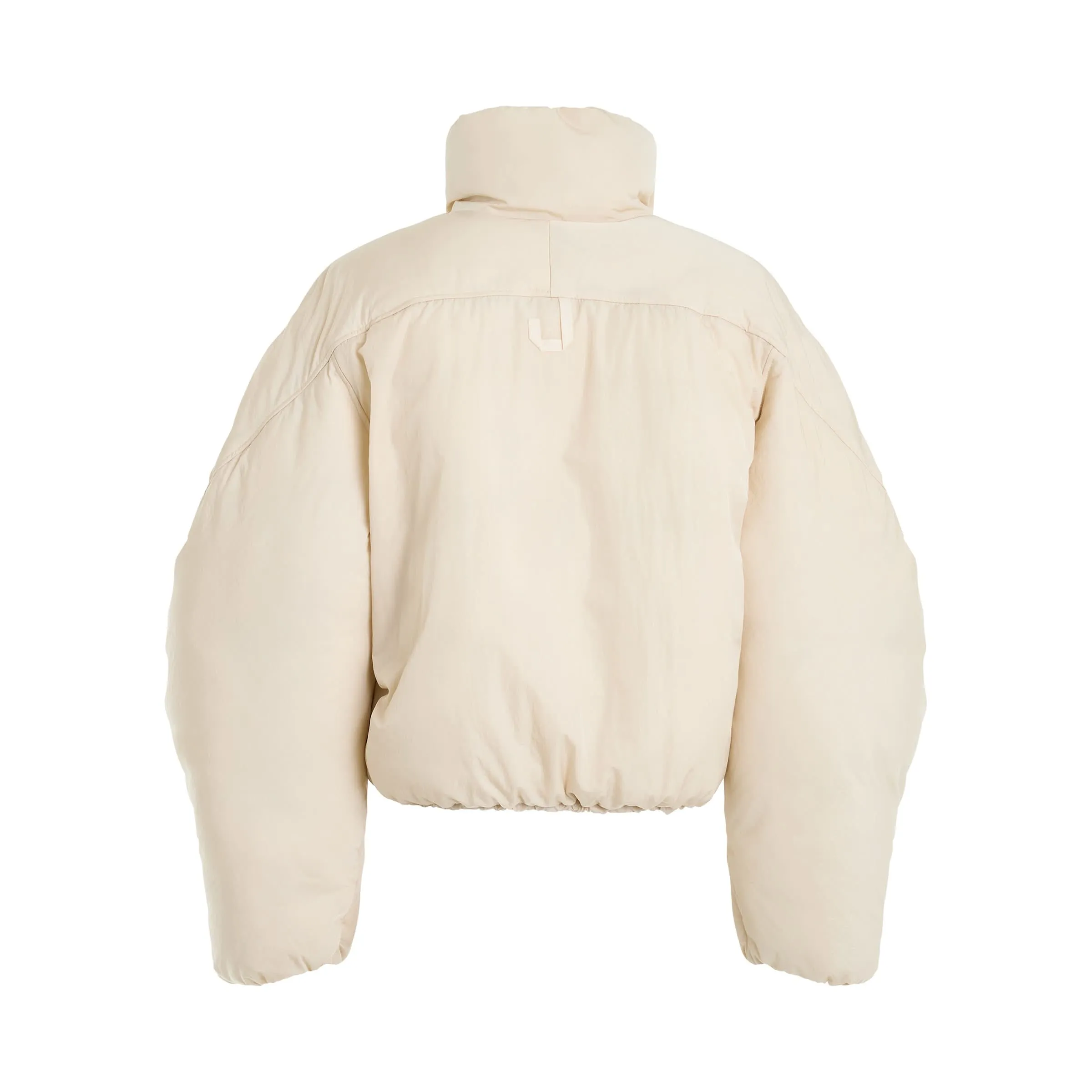 La Doudoune Courte Caraco Jacket in Off White