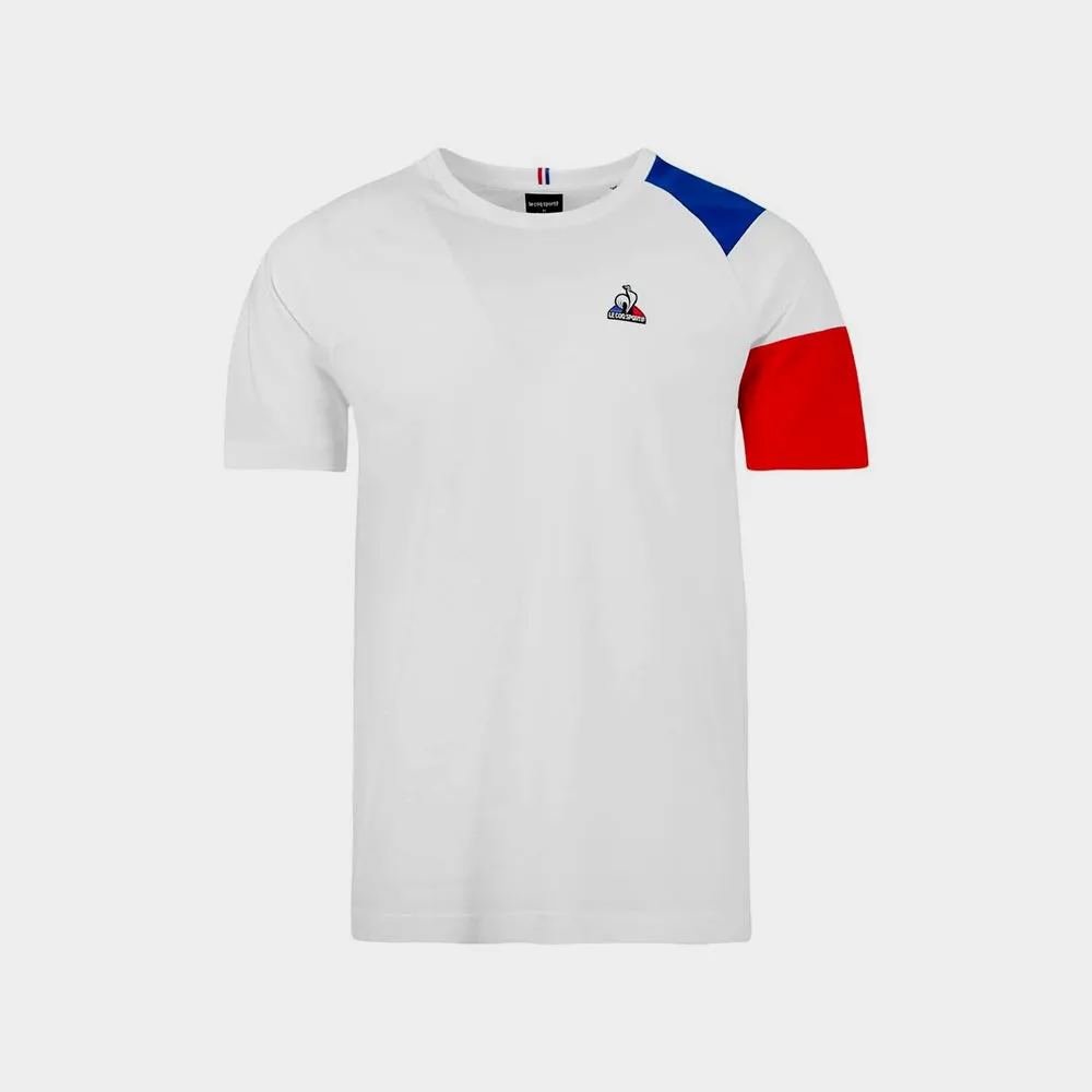 Le Coq  Sportif Mens Bat Tee SS No. 1 White/Multi   _ 180522 _ White