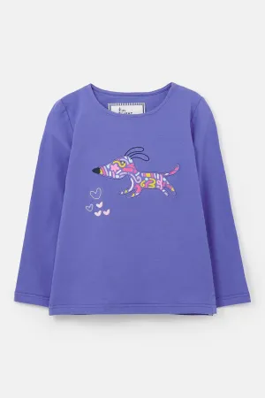 Lighthouse Kids Causeway Long Sleeve Top Dog Pattern