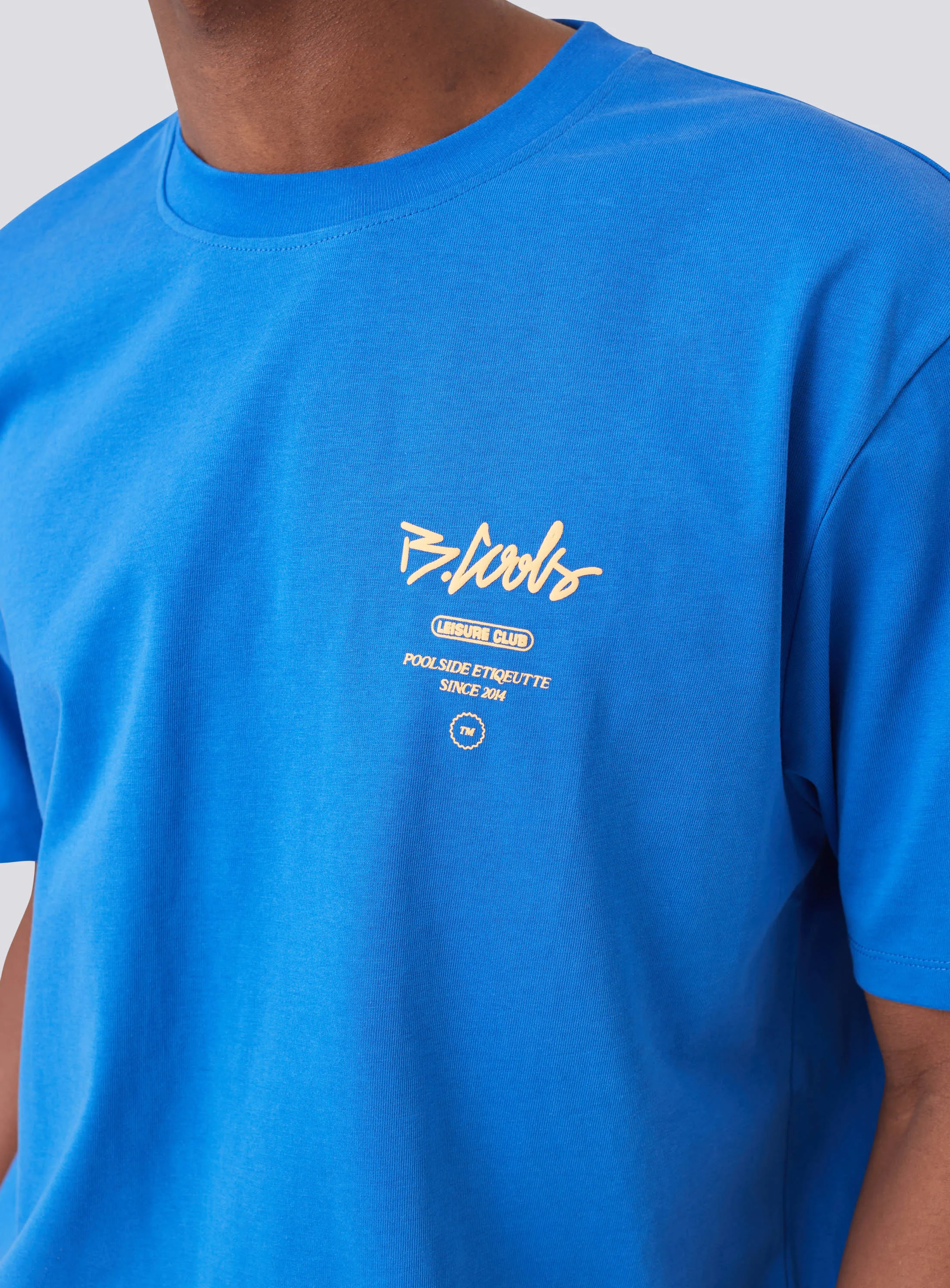 Premium Cyber Blue Logo Graphic Tee