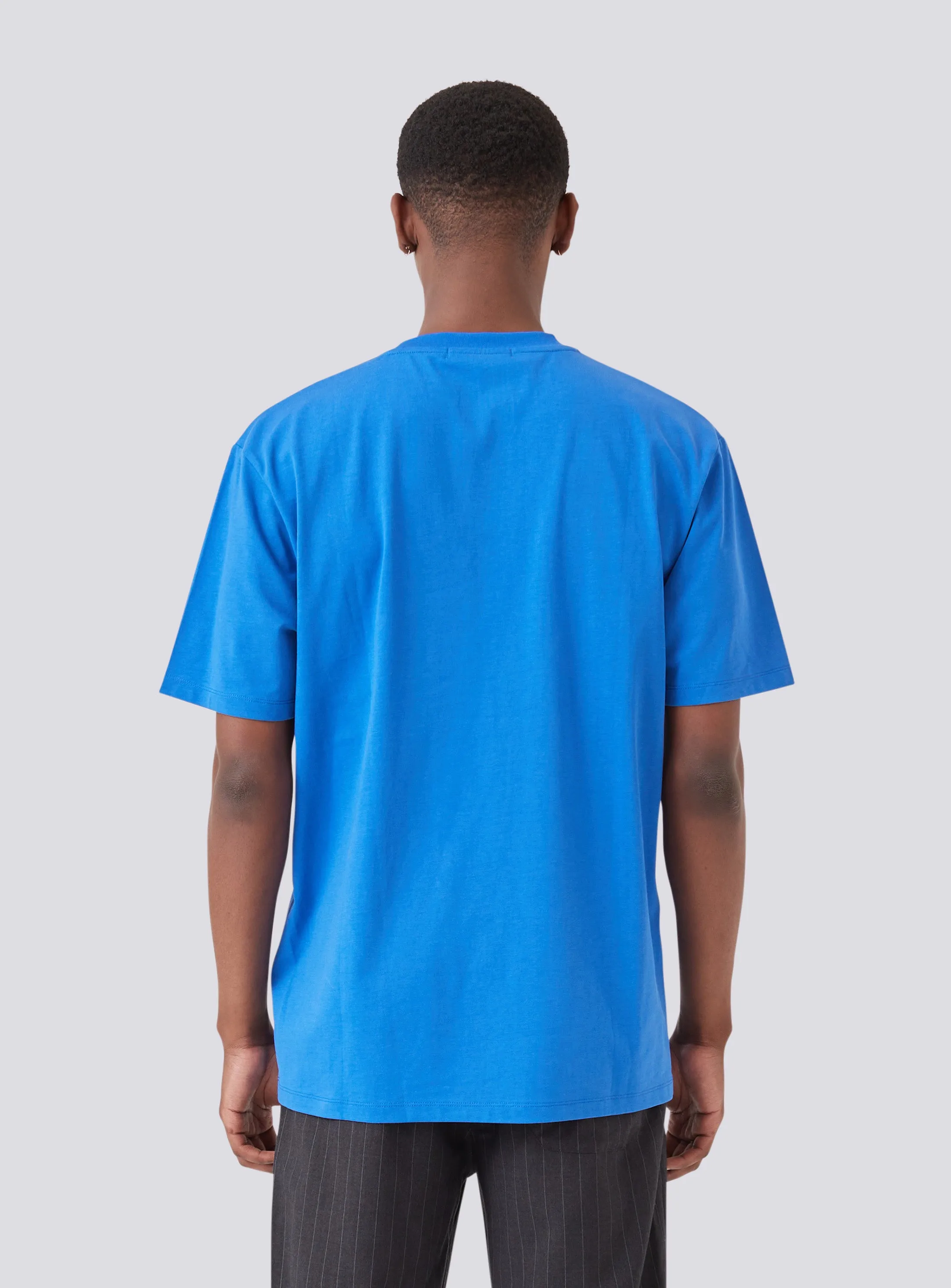 Premium Cyber Blue Logo Graphic Tee