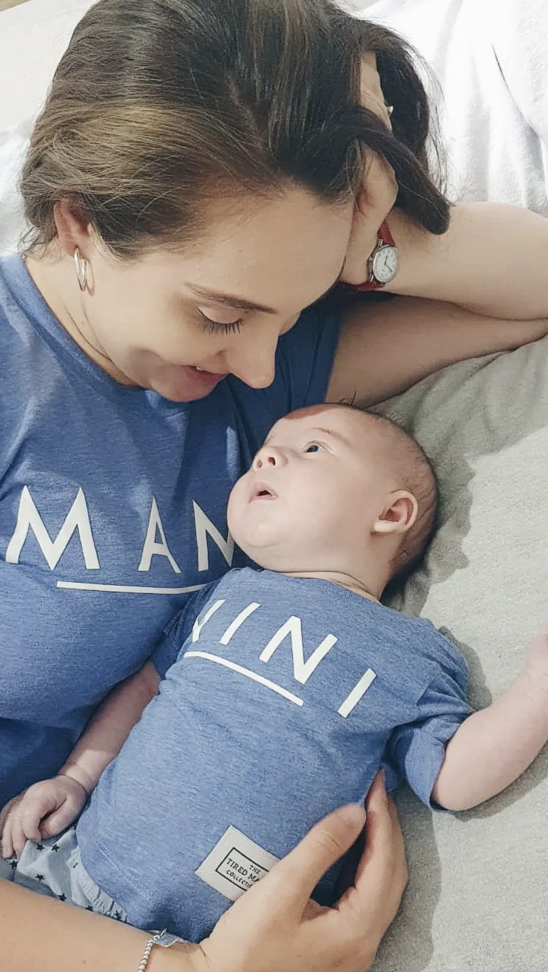 Mama Matchy Tee | Blue