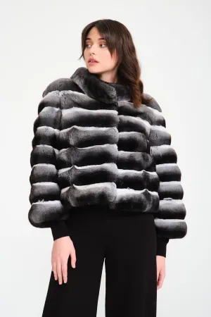 Natural Chinchilla Fur Coat