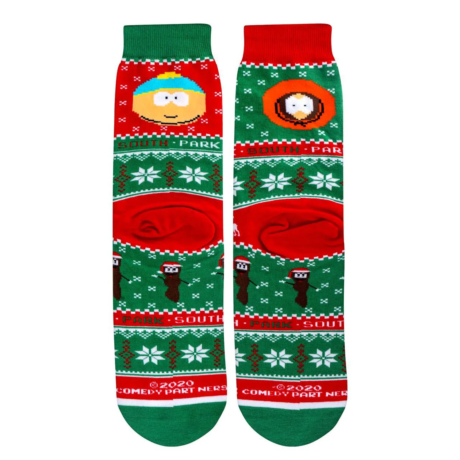 Odd Sox Men's Crew Socks - Cartman & Kenny Sweater (South Park)