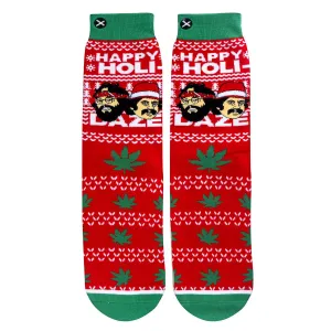 Odd Sox Men's Crew Socks - Cheech & Chong Sweater