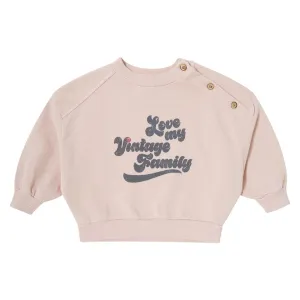 Pink Baby "Love My Vintage Family" Crewneck