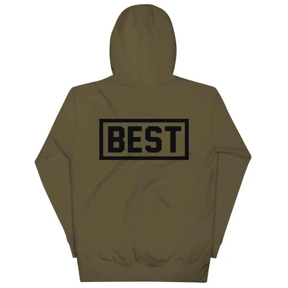 PRODUCT OF THE BAY BEST ON BACK MILITARY GREEN Hoodie