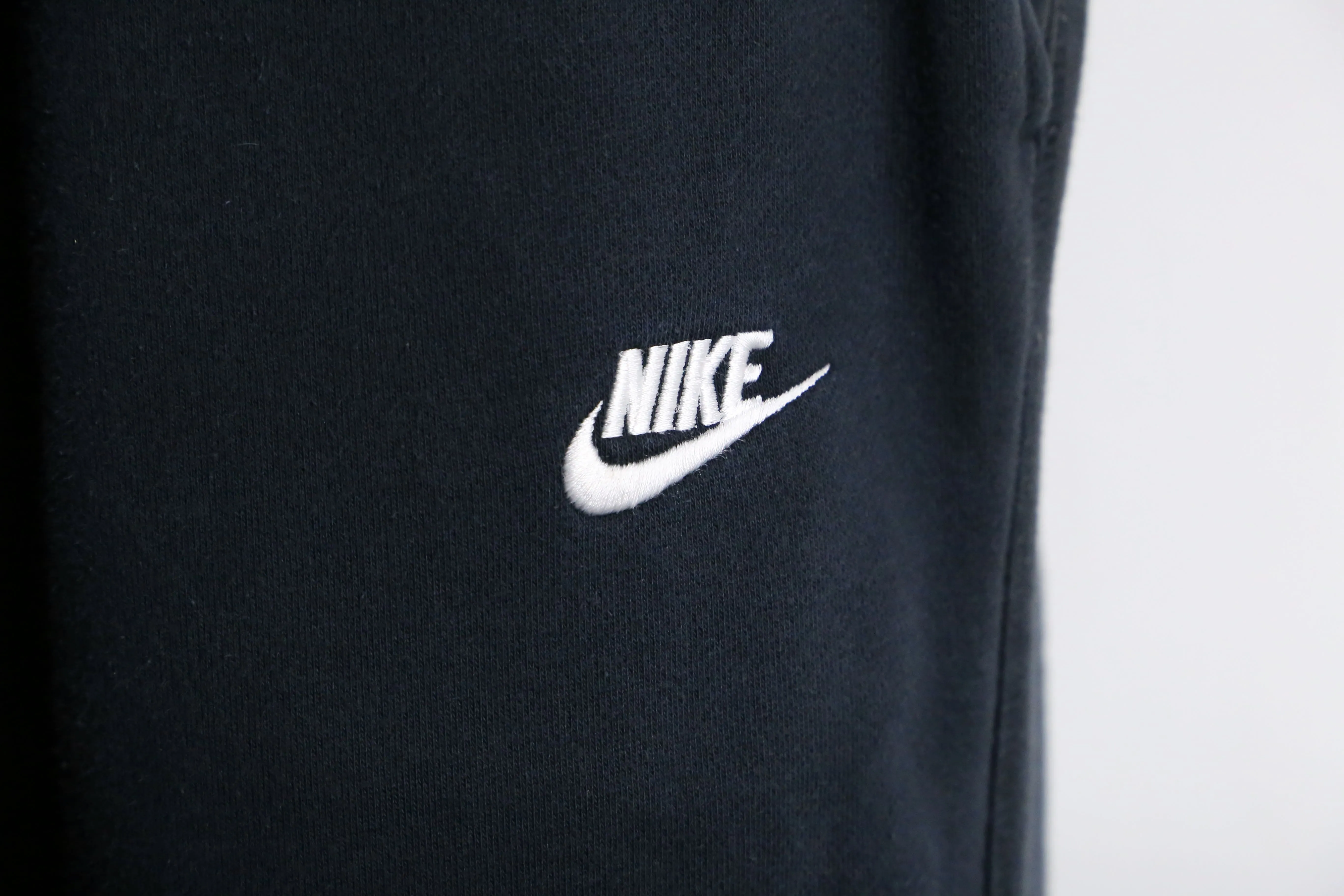 "NIKE" black color wide straight sweat pants