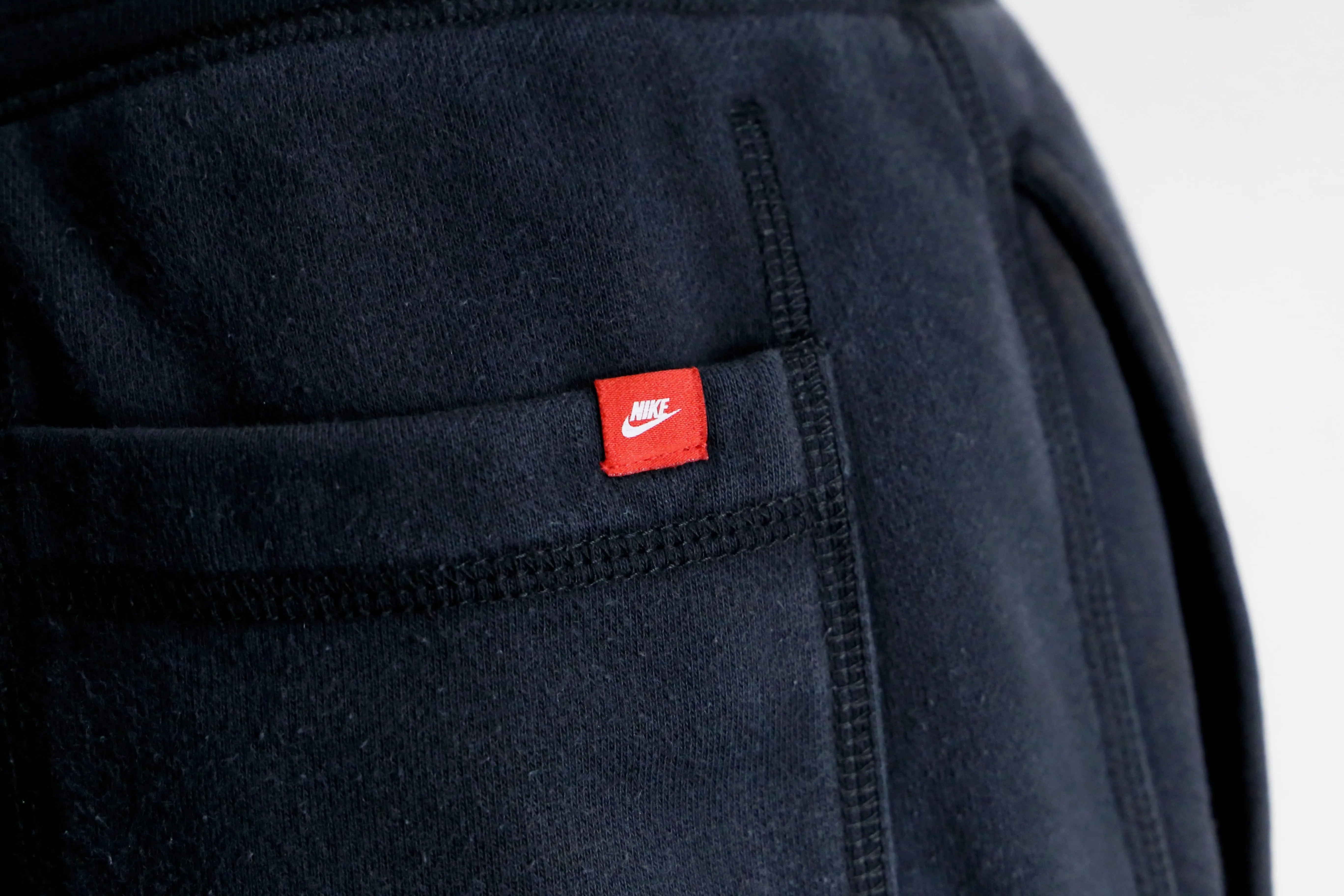 "NIKE" black color wide straight sweat pants