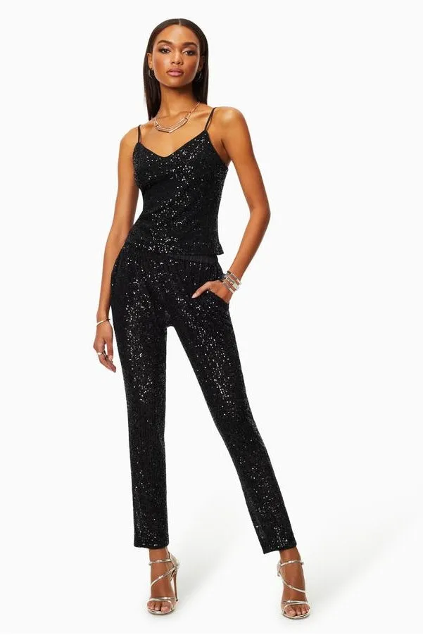 Ramy Brook Avalon Pant Black SequinA