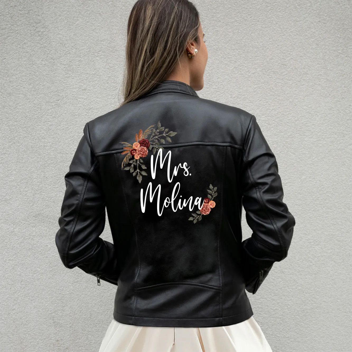 (Real Leather) Customized Wedding Jacket