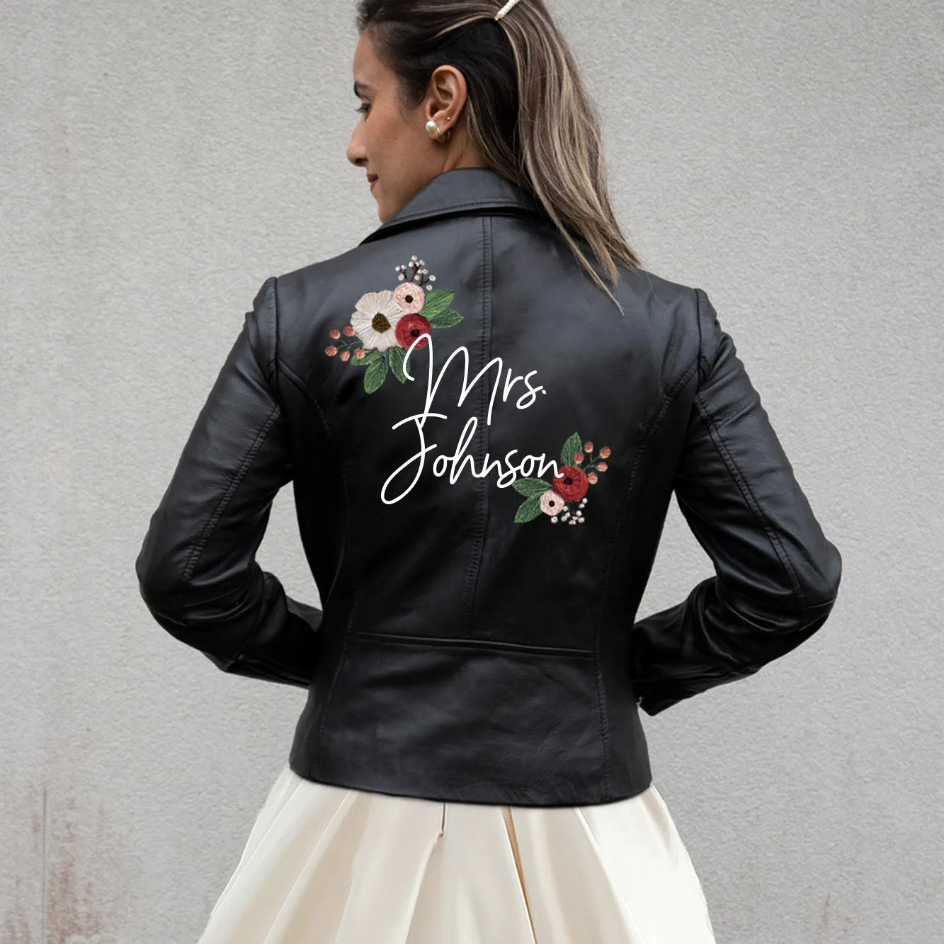 (Real Leather) Customized Wedding Jacket