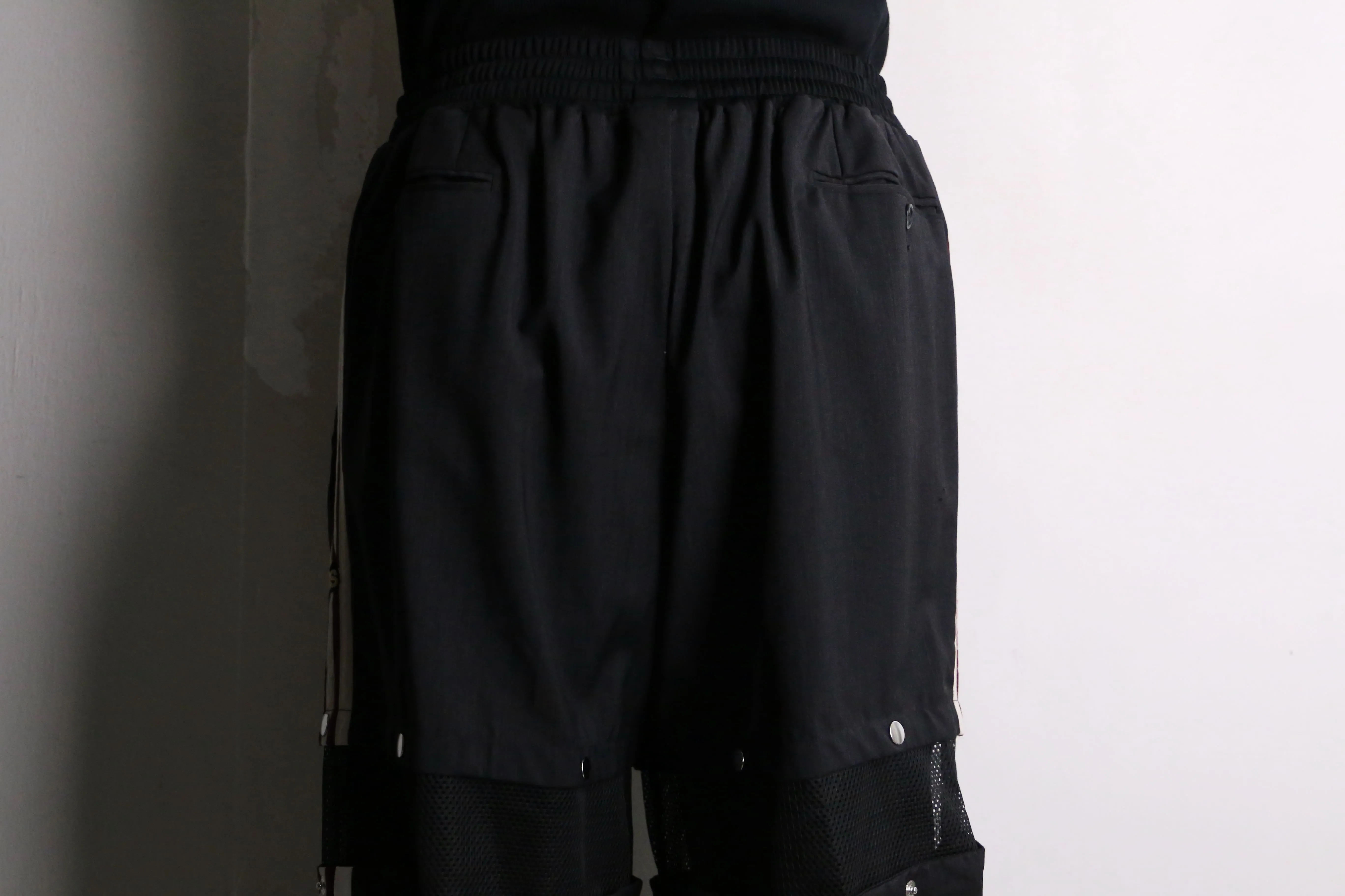 Re:make track × slacks layered mesh pants