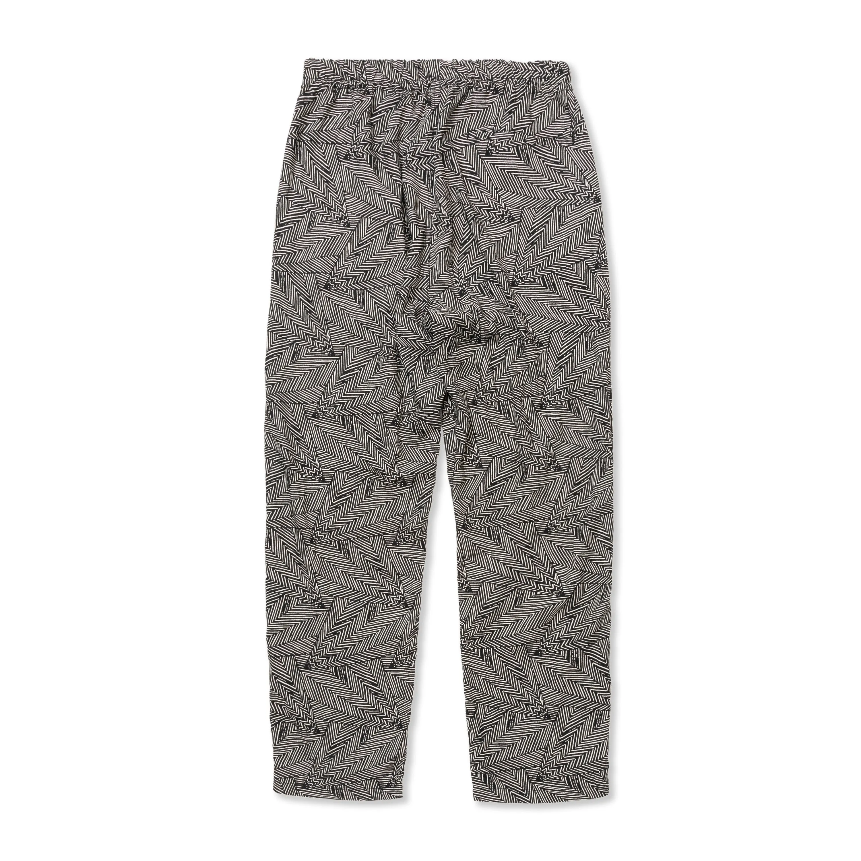 R/P GEOMETRIC PATTERN EASY TROUSERS